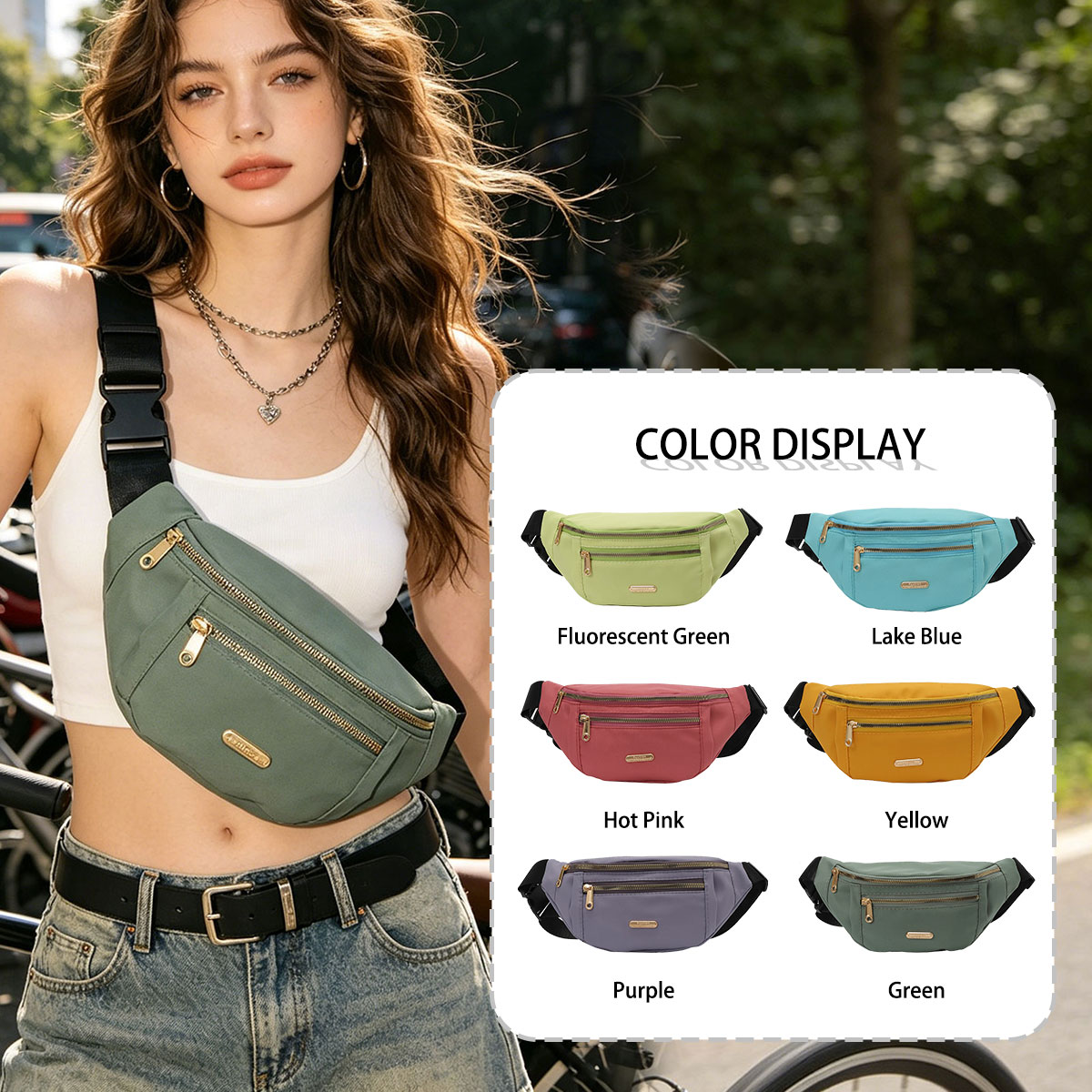 Fashion Casual Solid Color Wom - Cycling Commute Bag review and price